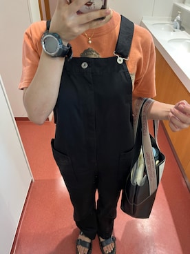 「Ray BEAMS（レイビームス）のアイテム（オールインワン・サロペット）」を使った、.さん（レディース・155cm）の夏コーディネート