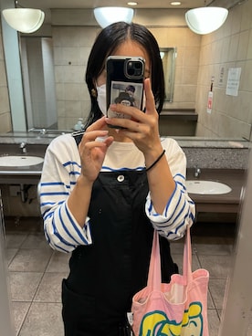 「Ray BEAMS（レイビームス）のアイテム（オールインワン・サロペット）」を使った、.さん（レディース・155cm）の秋コーディネート