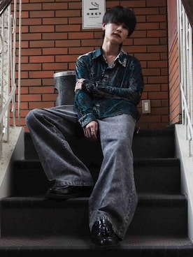 「アイテム（ローファー）」を使った、Ryuuさん（メンズ・167cm・20代）の冬コーディネート