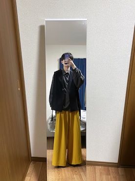 「shiki tokyo（シキトウキョウ）のアイテム（パンツ）」を使った、りゅーせーさん（メンズ・167cm）の秋コーディネート