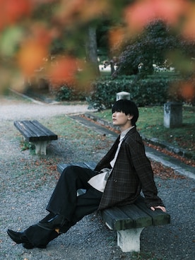 「CASPER JOHN（キャスパージョン）のアイテム」を使った、Ryuuさん（メンズ・167cm）の秋コーディネート