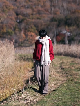 「アイテム（マフラー）」を使った、Ryuuさん（メンズ・167cm・20代）の冬コーディネート