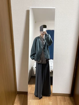 「shiki tokyo（シキトウキョウ）のアイテム（パンツ）」を使った、りゅーせーさん（メンズ・167cm）の冬コーディネート