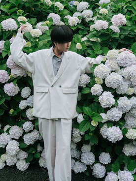 「アイテム（テーラードジャケット）」を使った、Ryuuさん（メンズ・167cm）の秋コーディネート