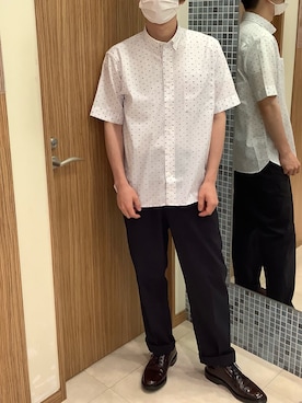 「ゆったりシルエット」｜SHIRTS PLAZA 磐田ららぽーと店さん（メンズ・170cm）の夏コーディネート