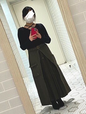 「155㎝コーデ」｜「アイテム（スカート）」を使った、kanome さん（レディース・155cm）の春コーディネート
