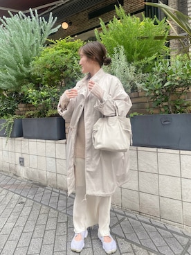 「SHENERY（シーナリー）のアイテム（モッズコート）」を使った、OIZUMI_157cmさん（レディース・157cm）の秋コーディネート