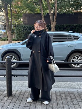 「SHENERY（シーナリー）のアイテム（ジャケット/アウター）」を使った、OIZUMI_157cmさん（レディース・157cm）の冬コーディネート