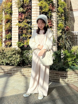 「SHENERY（シーナリー）のアイテム（オールインワン・サロペット）」を使った、OIZUMI_157cmさん（レディース・157cm）の冬コーディネート