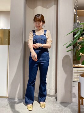 「SHENERY（シーナリー）のアイテム（オールインワン・サロペット）」を使った、OIZUMI_157cmさん（レディース・156cm）の秋コーディネート