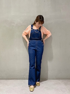 「SHENERY（シーナリー）のアイテム（オールインワン・サロペット）」を使った、OIZUMI_157cmさん（レディース・156cm）の秋コーディネート