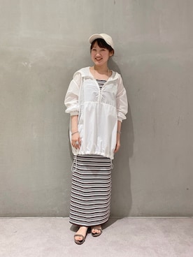 「SHENERY（シーナリー）のアイテム（ブルゾン）」を使った、OIZUMI_157cmさん（レディース・157cm）の春コーディネート
