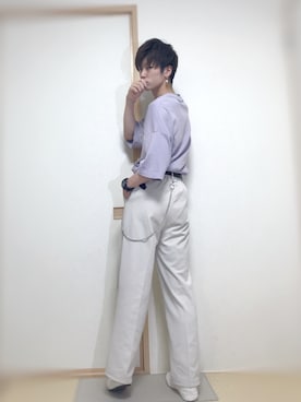 「アイテム（イヤリング）」を使った、フォロワー1000まで投稿者相互さん（メンズ・168cm・10代）の夏コーディネート