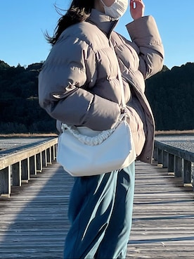 「SONA（ソナ）のアイテム（ジャケット/アウター）」を使った、𝙣𝙚𝙢𝙪𝙢𝙞さん（レディース・159cm）の冬コーディネート