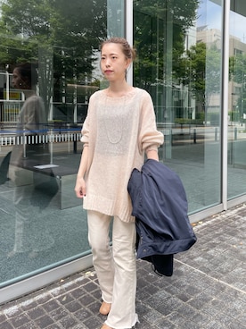 「SHENERY（シーナリー）のアイテム（モッズコート）」を使った、HAMAYAMA_160cmさん（レディース・160cm）の秋コーディネート
