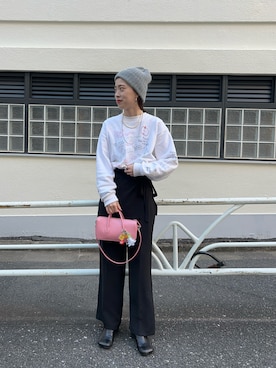 「MM6 Maison Margiela（ｴﾑｴﾑｼｯｸｽ ﾒｿﾞﾝ ﾏﾙｼﾞｪﾗ）のアイテム」を使った、HAMAYAMA_160cmさん（レディース・160cm）の冬コーディネート
