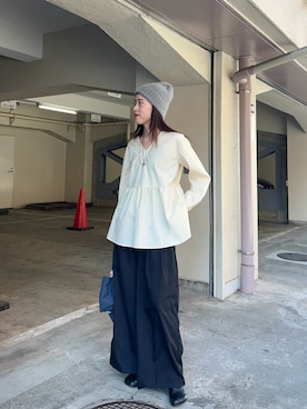 「MM6 Maison Margiela（ｴﾑｴﾑｼｯｸｽ ﾒｿﾞﾝ ﾏﾙｼﾞｪﾗ）のアイテム」を使った、HAMAYAMA_160cmさん（レディース・160cm）の冬コーディネート