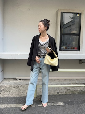 「SHENERY（シーナリー）のアイテム（テーラードジャケット）」を使った、HAMAYAMA_160cmさん（レディース・160cm）の秋コーディネート
