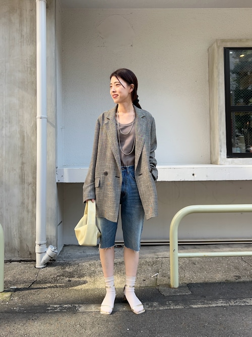 SHENERY ヴィンテージライクハーフデニムパンツ PAL GROUP OUTLET｜【SHENERY】ヴィンテージライクハーフデニム