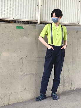 ポロシャツを使った サスペンダー のレディース人気ファッションコーディネート ユーザー ショップスタッフ Wear