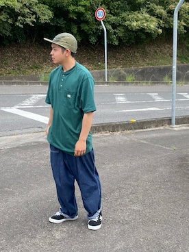 「BIG MAC（ビッグマック）のアイテム（パンツ）」を使った、トミィさん（メンズ・165cm）の秋コーディネート