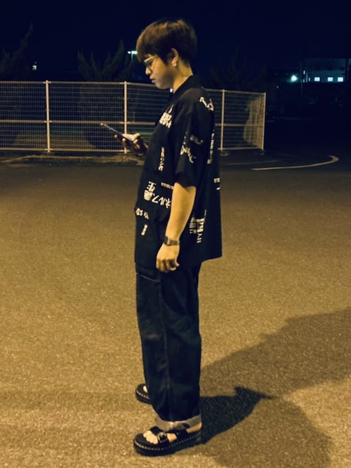 トップス X-girl EVANGELION OPEN COLLAR SHIRT X-girl EVANGELION OPEN COLLAR SHIRT