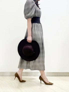 「tocco closet（トッコ　クローゼット）のアイテム（帽子）」を使った、tocco_kudoさん（レディース・165cm）の夏コーディネート