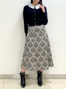「tocco closet（トッコ　クローゼット）のアイテム（ブーツ）」を使った、tocco_kudoさん（レディース・165cm）の秋コーディネート