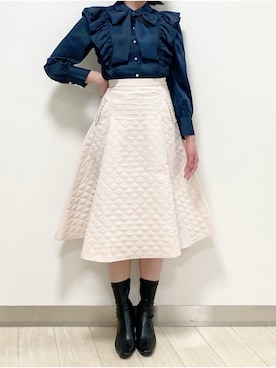 「tocco closet（トッコ　クローゼット）のアイテム（ブーツ）」を使った、tocco_kudoさん（レディース・165cm）の冬コーディネート