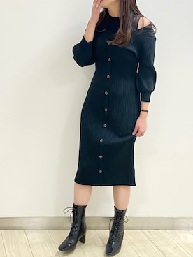 「tocco closet（トッコ　クローゼット）のアイテム（ブーツ）」を使った、tocco_kudoさん（レディース・165cm）の秋コーディネート