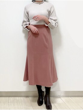 「tocco closet（トッコ　クローゼット）のアイテム（ブーツ）」を使った、tocco_kudoさん（レディース・165cm）の冬コーディネート