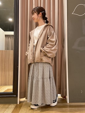 「Green　Parks（グリーンパークス）のアイテム」を使った、minoriさん（レディース・147cm）の春コーディネート