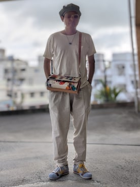 「macromauro（マクロマウロ）のアイテム」を使った、SHさん（メンズ・174cm）の夏コーディネート