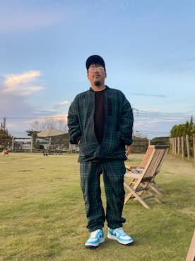 「Champion（チャンピオン）のアイテム（ジャケット/アウター）」を使った、kmcさん（メンズ・165cm）の冬コーディネート