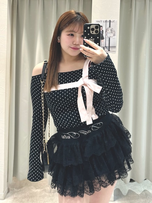 スカート OLIVE des OLIVEmiko race tutu skirtpants OLIVE des OLIVE（オリーブデオリーブ） スカート 「インフルエンサー