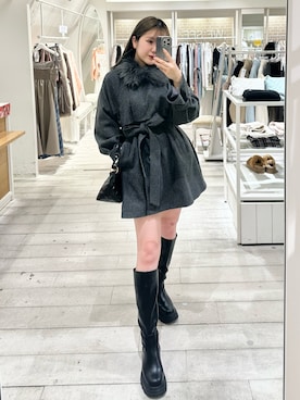 「OLIVE des OLIVE（オリーブデオリーブ）のアイテム（その他アウター）」を使った、きらさん（レディース・164cm）の秋コーディネート