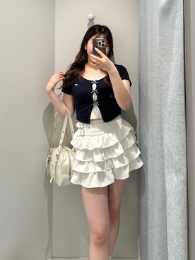 「OLIVE des OLIVE（オリーブデオリーブ）のアイテム」を使った、きらさん（骨格ストレート・レディース・164cm）の春コーディネート