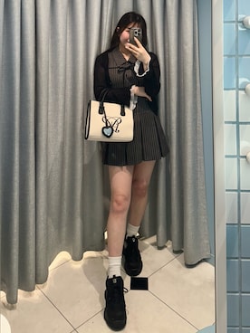 「OLIVE des OLIVE（オリーブデオリーブ）のアイテム」を使った、きらさん（骨格ストレート・レディース・164cm）の春コーディネート
