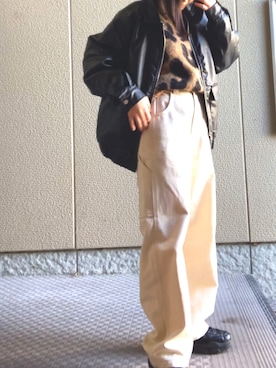 「Java（ジャバ）のアイテム」を使った、ひめさん（レディース・152cm）の冬コーディネート