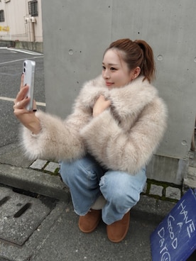 「アイテム（その他アウター）」を使った、Hinano Koretoさん（骨格ナチュラル・レディース・162cm）の秋コーディネート