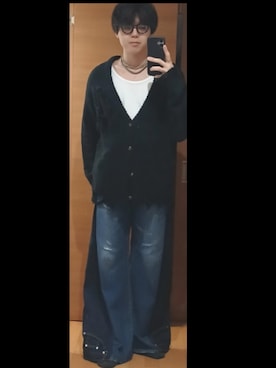 「Parts Lab.（パーツラボ）のアイテム（タンクトップ、ホワイト系）」を使った、ymaa2004さん（メンズ・178cm）の春コーディネート