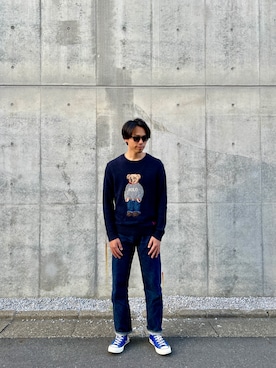 「アイテム（MA-1）」を使った、YUさん（メンズ・177cm）の春コーディネート
