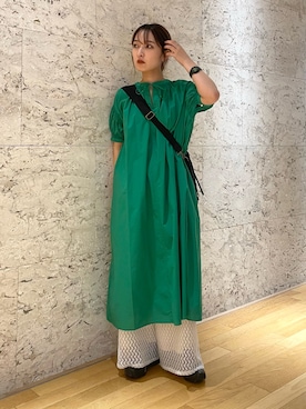 「Ray BEAMS（レイビームス）のアイテム」を使った、KANAKOさん（レディース・163cm）の夏コーディネート