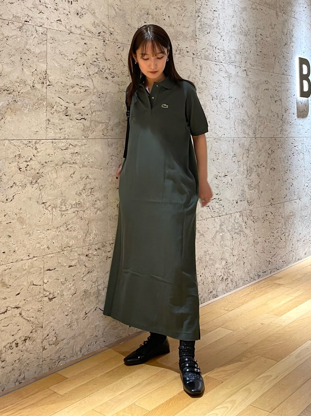 LACOSTE for BEAMS BOY / 別注 ピケ ワンピース BEAMS BOY ワンピース