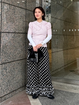 「CAROLINA GLASER（カロリナ グレイサー）のアイテム」を使った、KANAKOさん（レディース・163cm）の春コーディネート