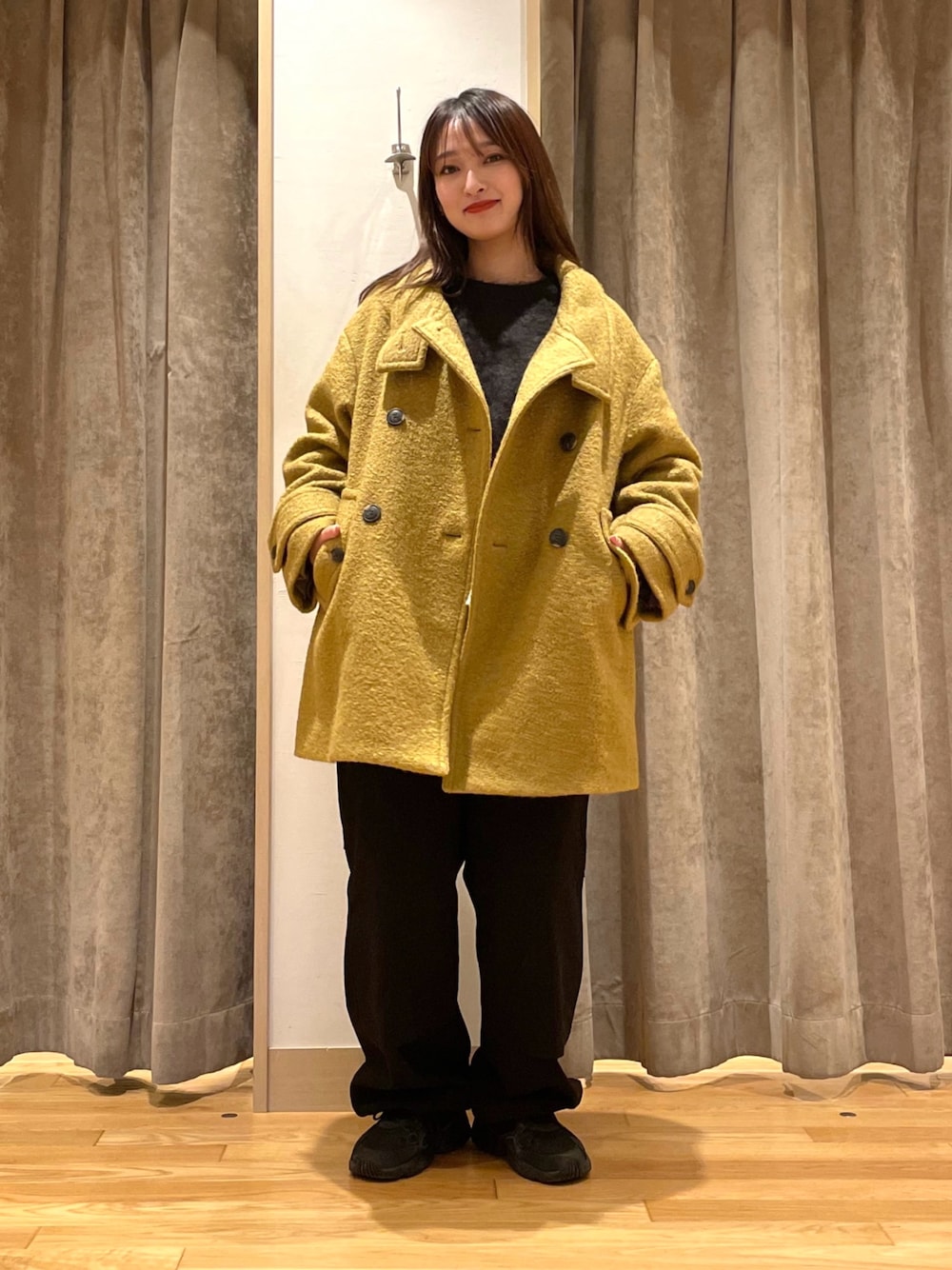 Ray BEAMS ループシャギー スタンドカラー コート Ray BEAMS（レイビームス）の「ループ シャギー スタンドカラー