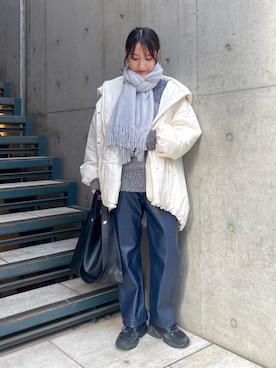 「Ray BEAMS（レイビームス）のアイテム（ジャケット/アウター）」を使った、KANAKOさん（レディース・163cm）の冬コーディネート