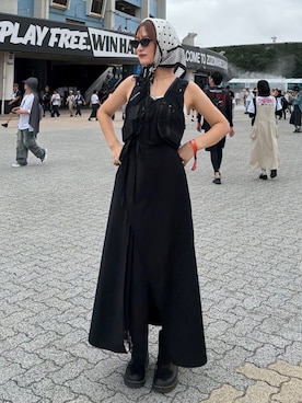「Ray BEAMS（レイビームス）のアイテム」を使った、KANAKOさん（レディース・163cm）の夏コーディネート