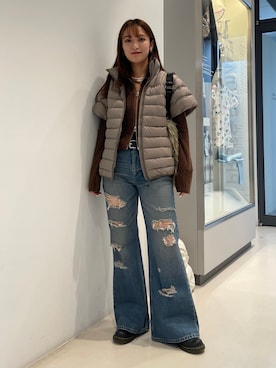 「Ray BEAMS（レイビームス）のアイテム」を使った、KANAKOさん（レディース・163cm）の秋コーディネート