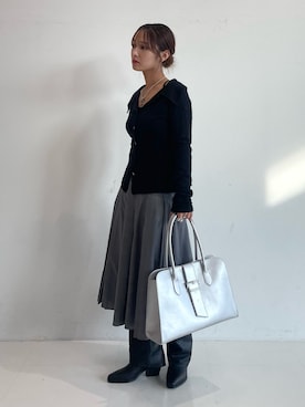 「Ray BEAMS（レイビームス）のアイテム（スカート）」を使った、KANAKOさん（レディース・163cm）の秋コーディネート